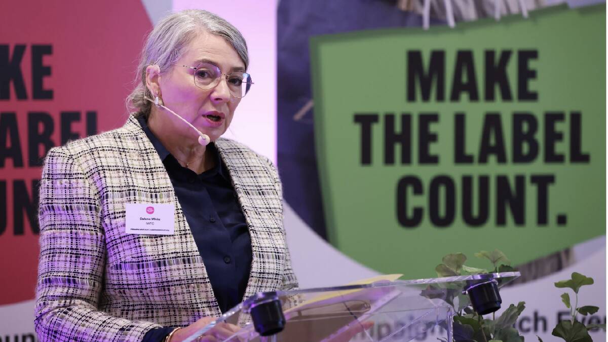 Dalena White, Secretary General of the International Wool Textile Organisation (IWTO) and Co-Spokesperson for Make the Label Count campaign.