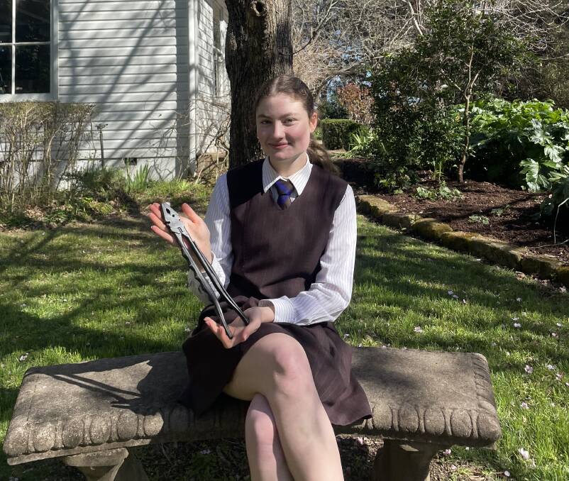 Frensham student Lily Seaton-Cooper redesigned fencing pliers for women.