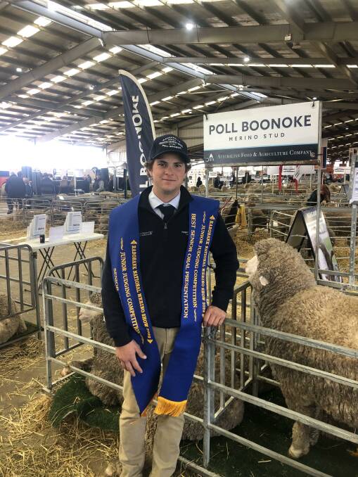 Oliver Cameron, 19, from Poll Boonoke, Deniliquin, was the champion young judge. Photo supplied.