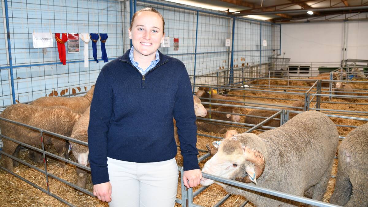 Peter Westblade scholar, Gabbie Horton, has recently returned from France where she finished second overall in the World Young Shepherds competition. Picture by Rebecca Nadge.