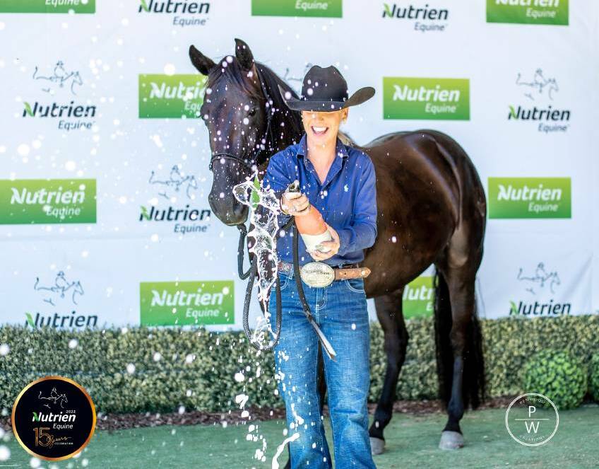 Bad in Black sold for a record-breaking $550,000 at the 2022 Nutrien Classic in Tamworth. Photo: Penwood Creations