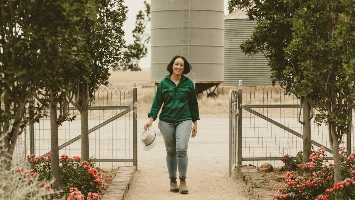 Carmen Quade, Tallimba, runs her business AgriFocused on family farm. Picture by Mads Porter Photography