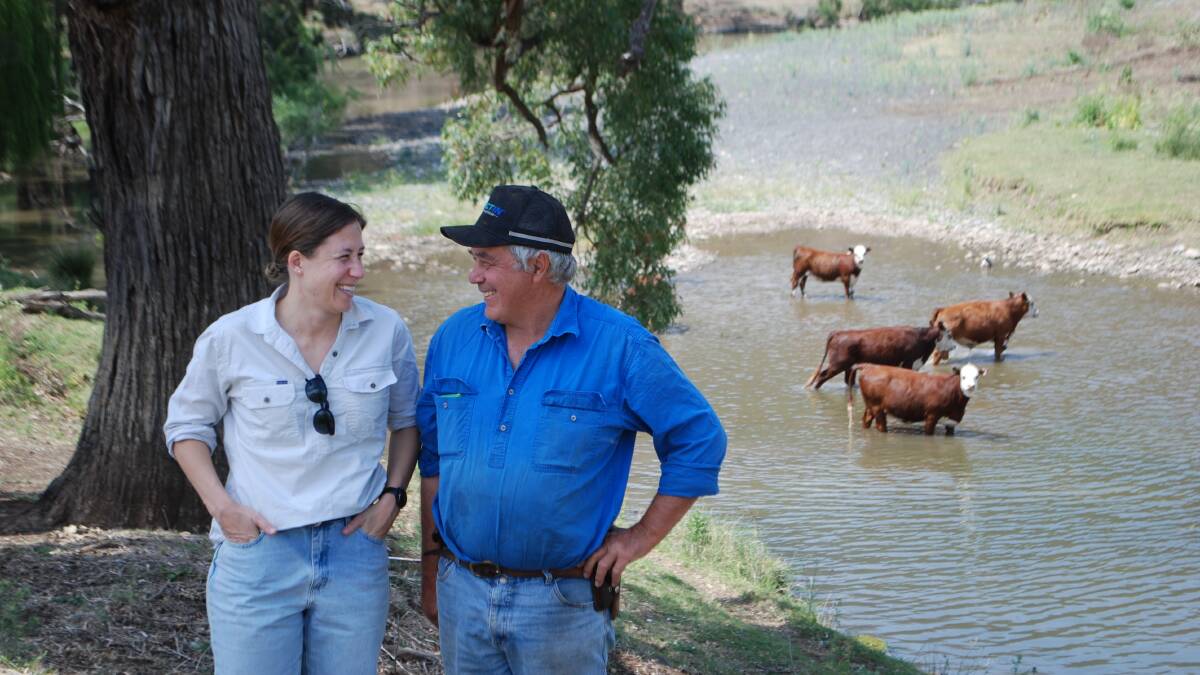 Father and daughter duo Neece and Paddy Carrigan, Bow Forest, Merriwa, run the livestock side of the business. Picture by Rebecca Nadge