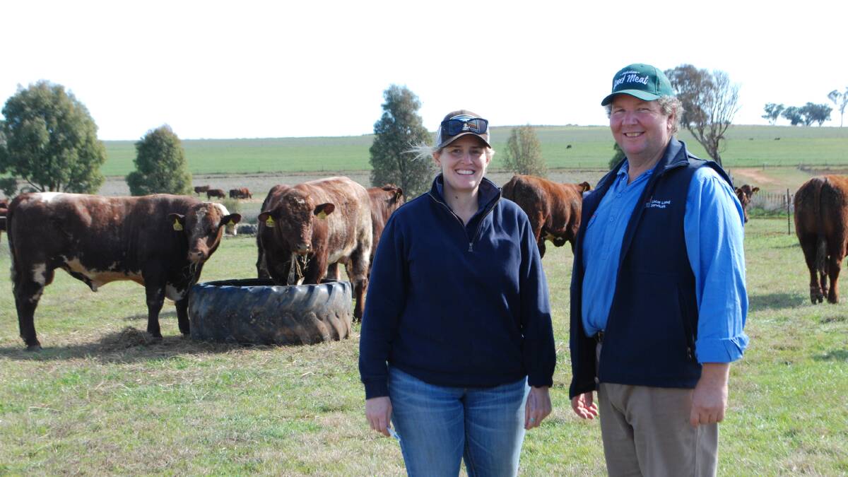 Lauren Costin and Brett Littler, Local Land Services, Mudgee, have urged producers to have a plan in place to manage their pastures and stock. Picture by Rebecca Nadge