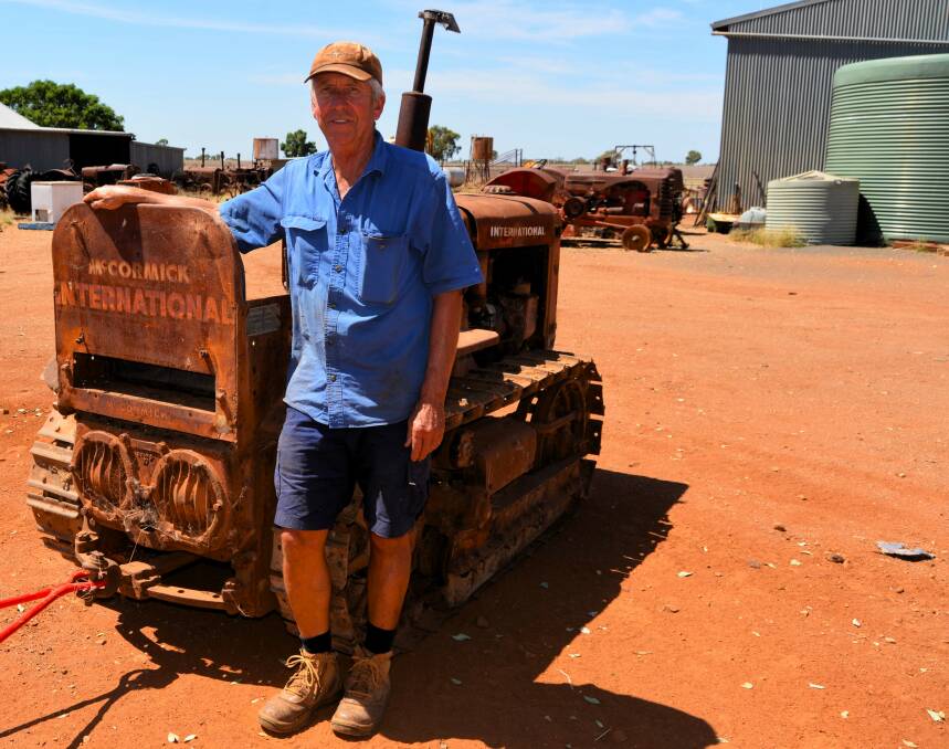 "Digger" Anderson with his rare McCormick and Deering T6 crawler tractor. Picture by David Ellery