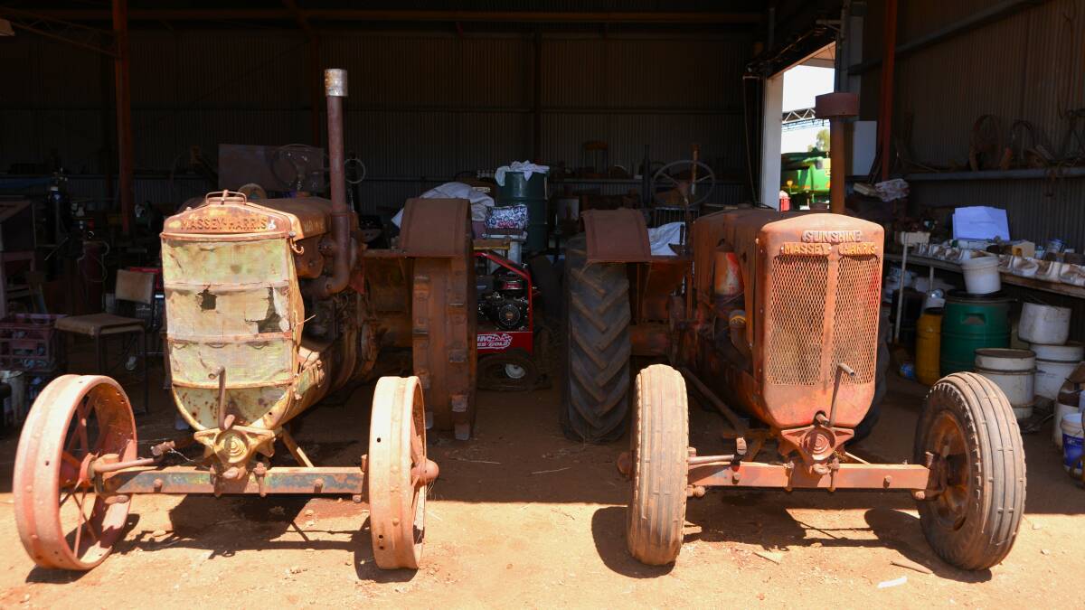 Two of the Massey Harris tractors will be on display at Trundle's Back In Time festival. Picture by David Ellery