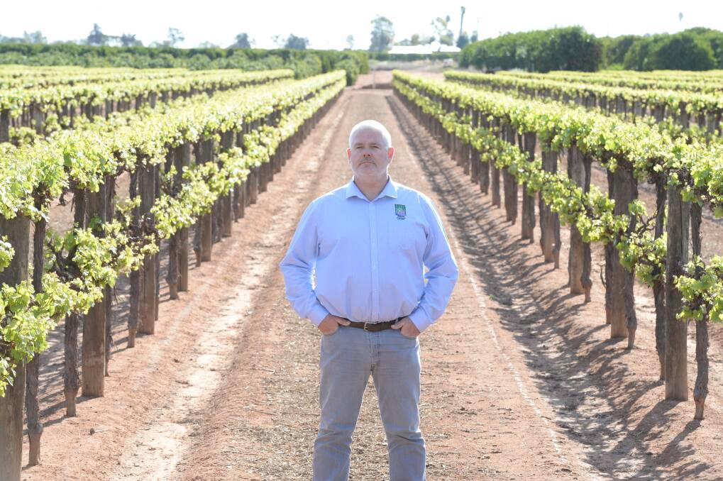 Riverina Winegrape Growers chief executive Brian Simpson says growers should talk to the board about their water budgets this year. Photo: Rachael Webb