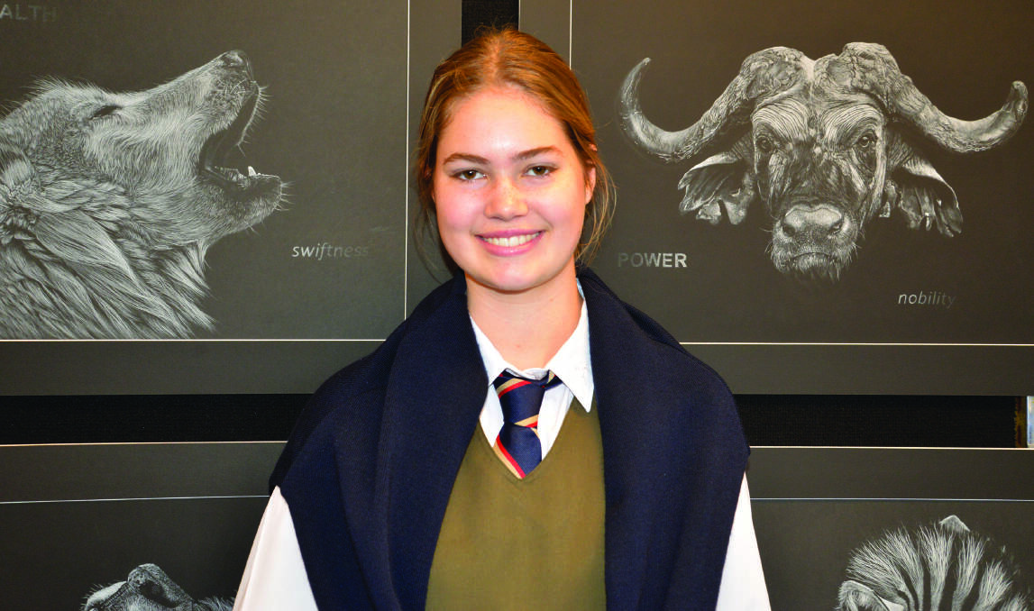 Ascham School boarder Camilla Bell, Nundle, made the final selection for 2019 ARTEXPRESS for her HSC artwork titled Natural Selection.