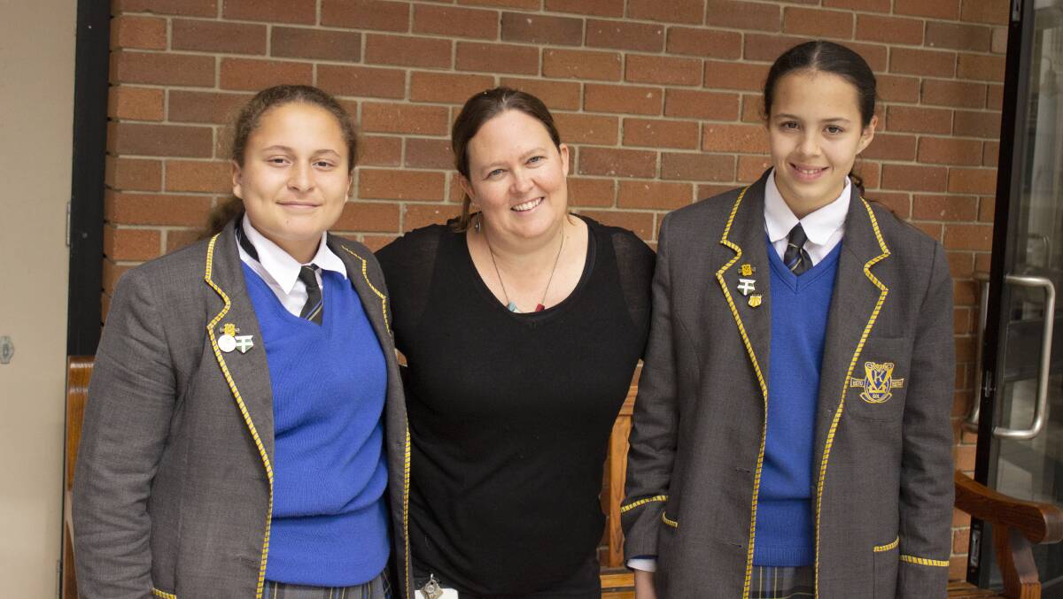 Shona Goggin, Kambalas Indigenous program coordinator, pictured with Kailani Bartlett and Hayley Green, said Kambalas Indigenous program has enriched the lives of all Kambala girls and the wider school community. 