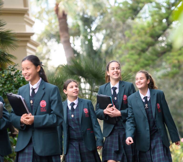Students at PLC Sydney can work on campus, giving them an opportunity for personal growth. 