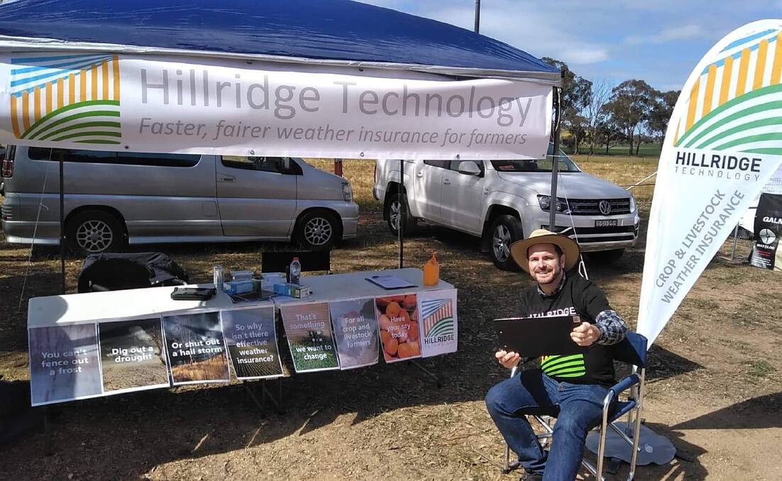 A BETTER WAY: Hillridge CEO, Dale Schilling, inspecting survey feedback from farmers at the Henty Machinery Field Days.
