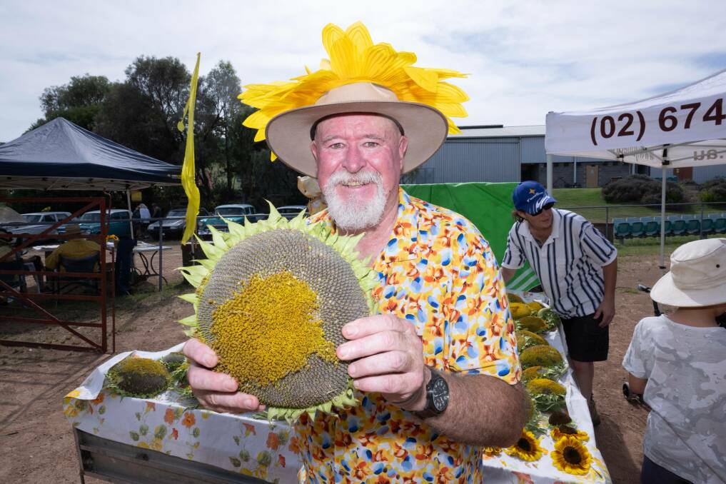 Competitors in the Quirindi Sunflower Throwing Competition were in it to take home first place.