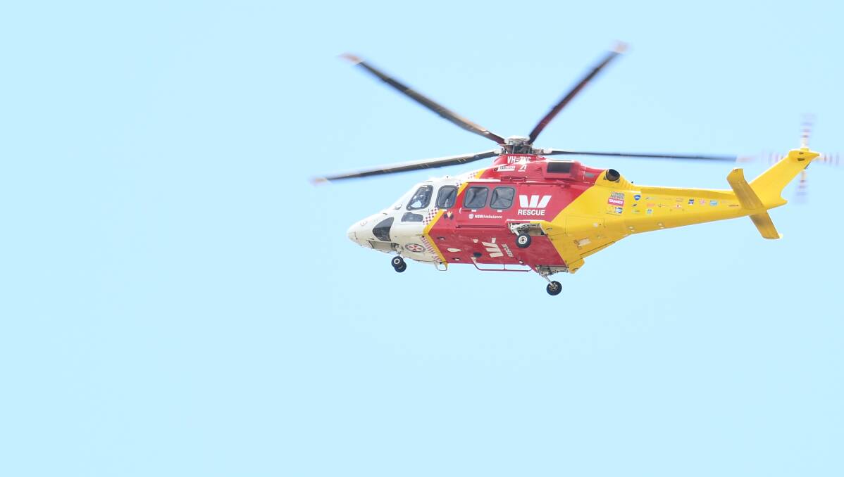 The Westpac Rescue Helicopter was called to accidents in the New England North West region on Monday and Tuesday. File picture