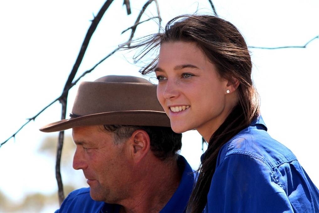 Stephanie Field with her father Michael Field. Photo: Scott Carmody