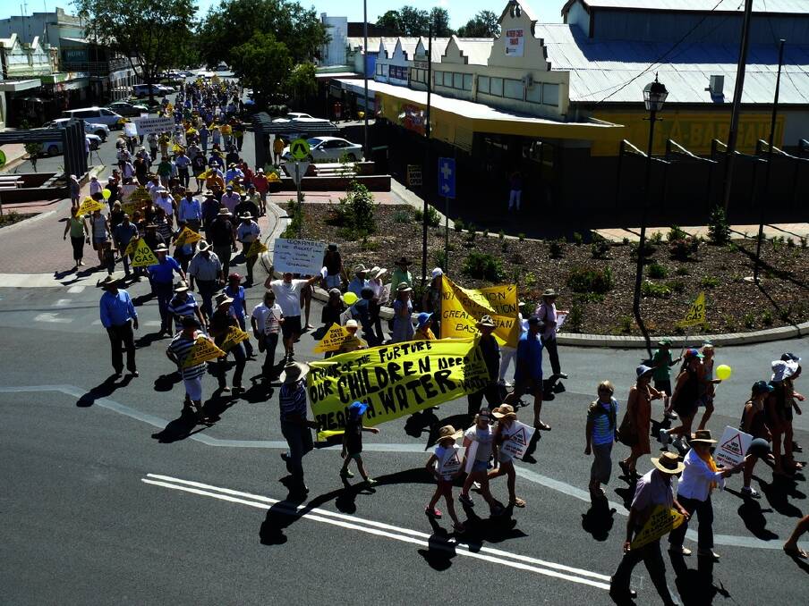 Protestors turn out at Coonamble to oppose CSG.