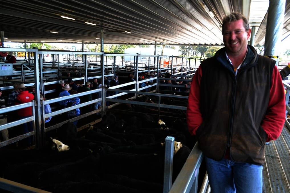 Danny Chalker, "Avonmore", Cowra, purchased 27 black baldy steers for $400 at last Friday's CTLX store cattle sale.