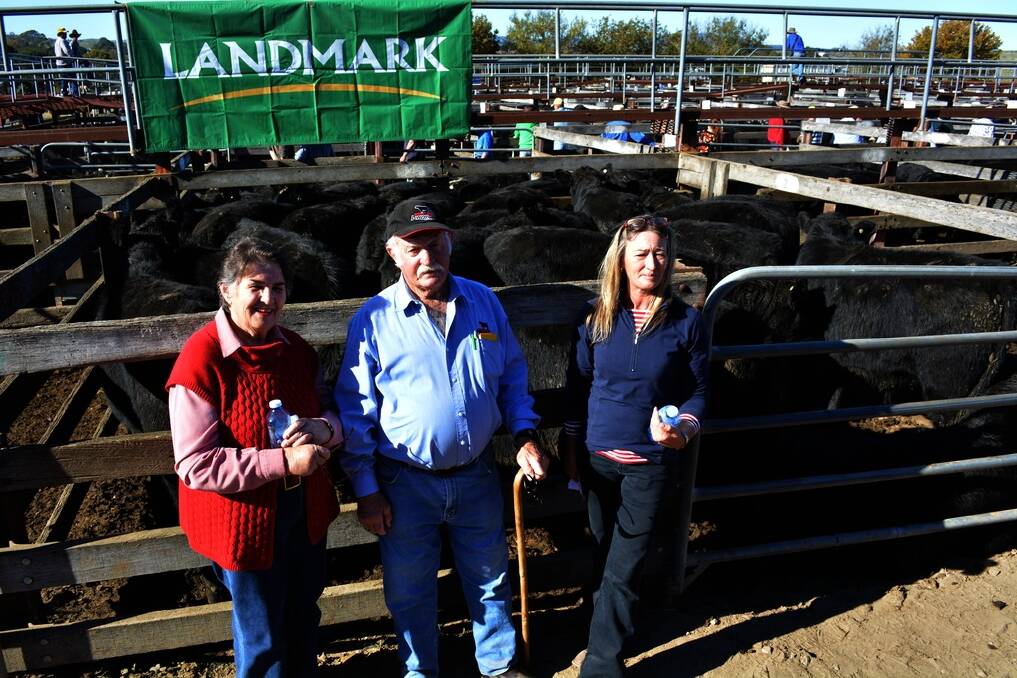 Rhys, Dott and Julie Grant, “Monkiddee”, Braidwood, sold Angus steers, eight to nine months old, to a top price of $760 at the Braidwood weaner sale last Friday.