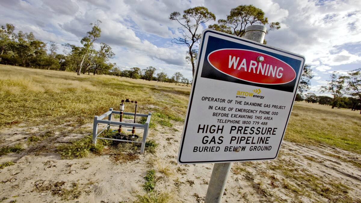 Allianz will not cover property owners against the effects of coal seam gas mining. File picture