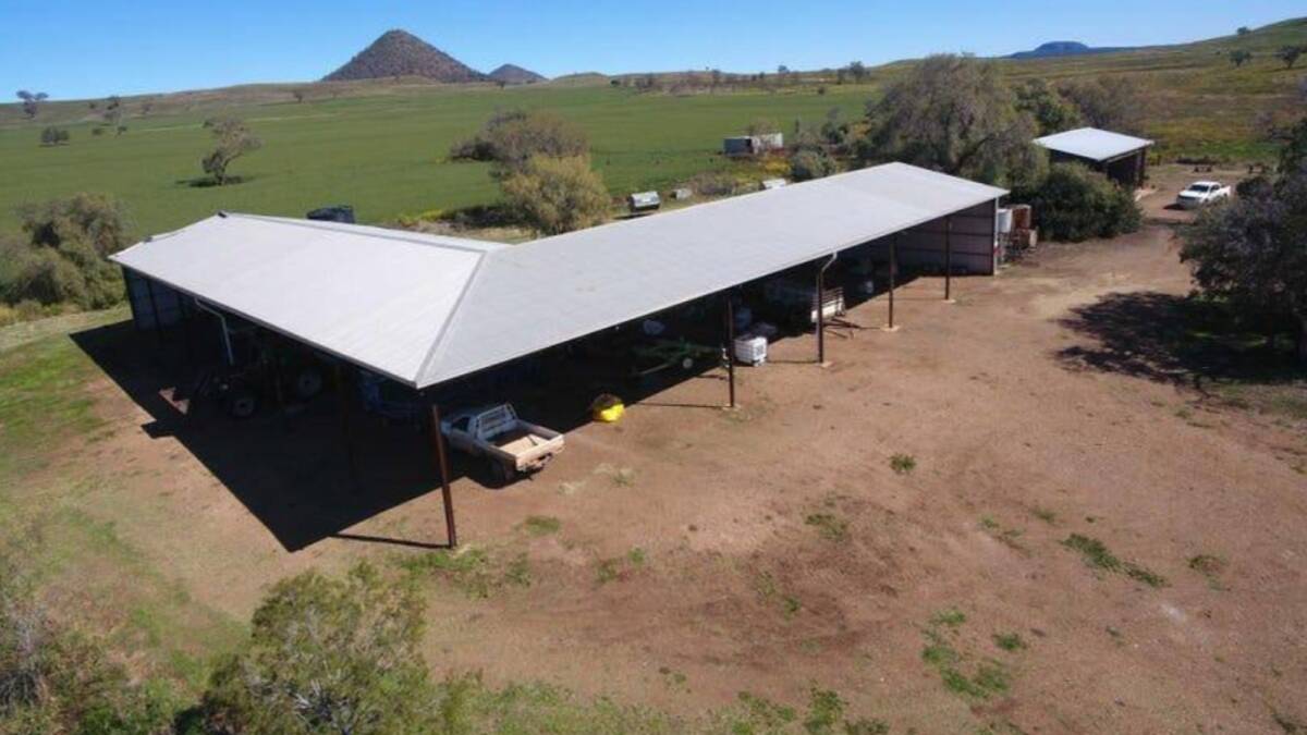Working improvements include workshops/machinery sheds, 2500 tonnes of grain storage, cattle yards, sheep yards, and an airstrip with a hangar. Picture supplied